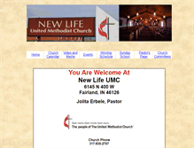Tablet Screenshot of new-lifeumc.org